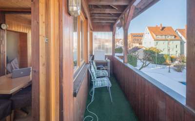 Hier wohnen Sie mitten in der City mit Gärtle und Charme