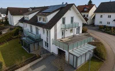 Hier geht die Sonne auf: moderne Doppelhaushälfte mit Stil, Chik und Charme - effizient und tres chick