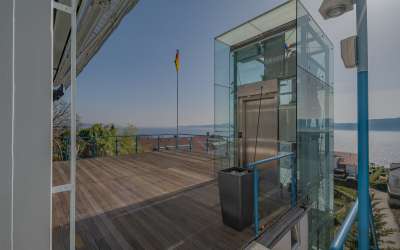 Lassen Sie sich hier jeden Tag eine frische Brise vom See um die Nase wehen - einzigartige Bodenseevilla mit Rundumblick über den See - viel Platz für Verführung und Seeliebe