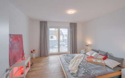 Offene Besichtigung am Sonntag 19.10.25 10.30 - 11.30 Uhr! Moderne 4 Zimmer Neubauwohnung im Erdgeschoss