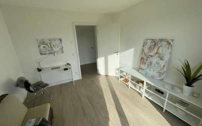 3,5-Zimmer-Neubau-Mietwohnung mit Terrasse und Gartenanteil