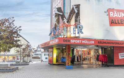 Ladenfläche in der Fußgängerzone von Schwenningen