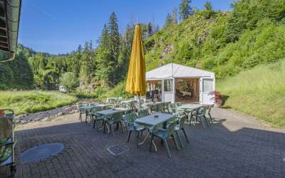 Es steht eine Mühle im Schwarzwälder Tal - romantisches Bauernhaus in markanter, versteckter Seitentallage mit viel Sonne