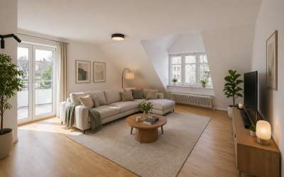 Sonne, viel Fläche und Esprit: tolle Maisonettewohnung am Stadtrand