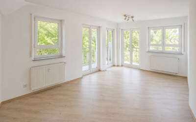 Hier ist Platz für Modernes und elegantes Wohnen in der Kur- und Bäderstadt - mit Türmchen