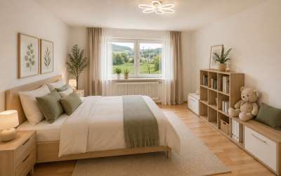 Wenn da nicht die Sonne aufgeht: großzügiges 2 Familienhaus in markanter Halbhöhenlage, mit viel Charme und Licht