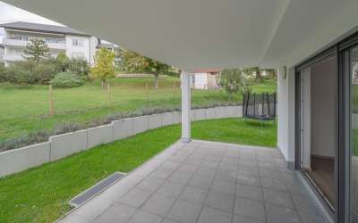 Sonniges Gartenwohnung mit Heubergpanorama