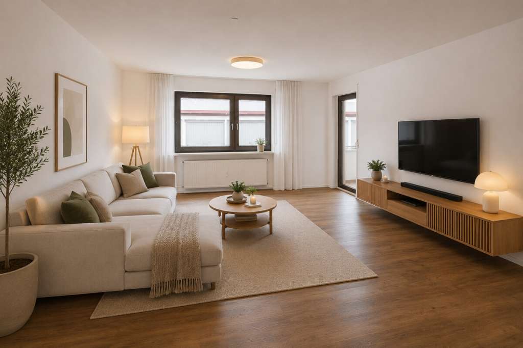 Neu renoviert: 3 Zimmer Mietwohnung mit Terrasse - Foto 1