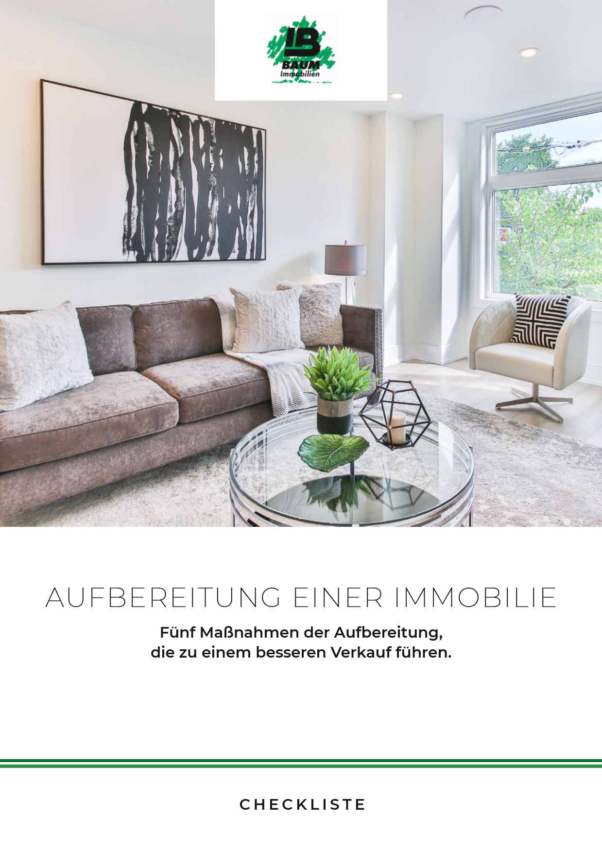 Aufbereitung einer Immobilie