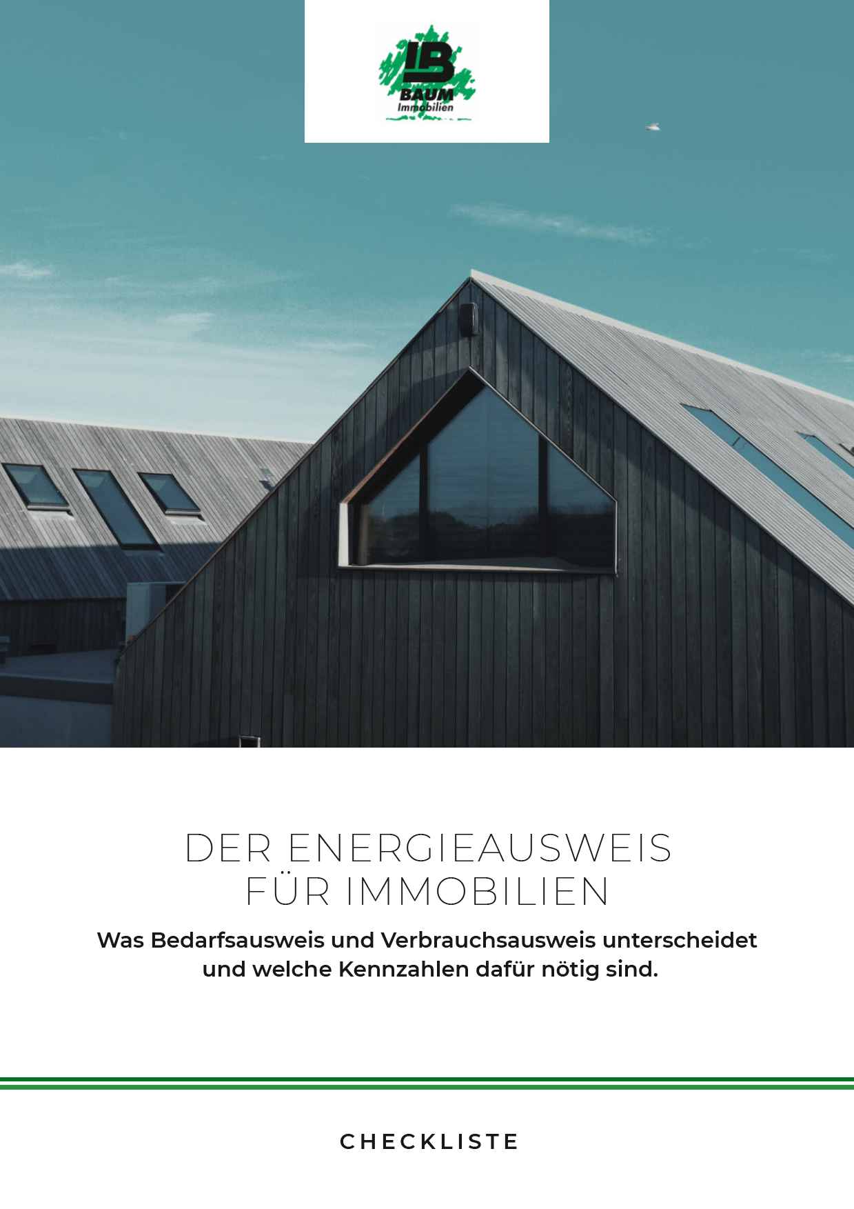 Checkliste Energieausweis: Verbrauchsorientierter Energieausweis